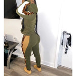 Khaki Leopard Pocket Jogging Pants  - Vignette | My Léopard