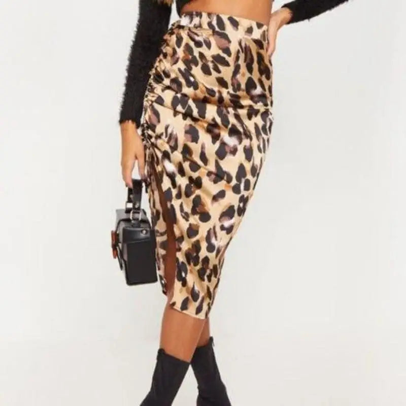 Jupe Leopard Midi Asymetrique My Leopard