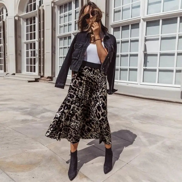 Jupes Plissees Leopard My Leopard