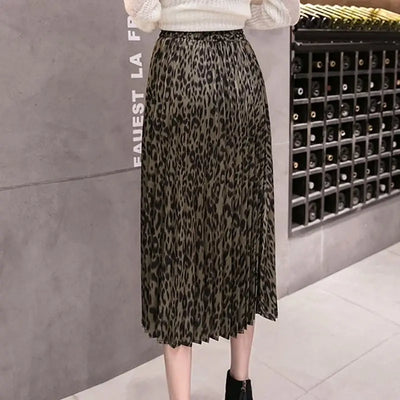 Jupe leopard kaki sale