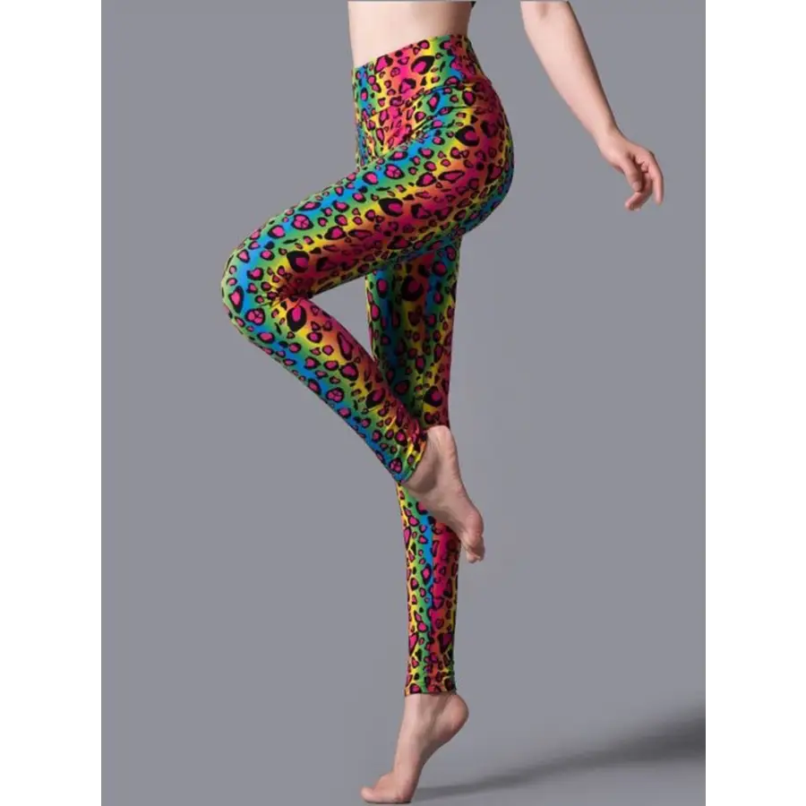 Legging Fitness Léopard Coloré