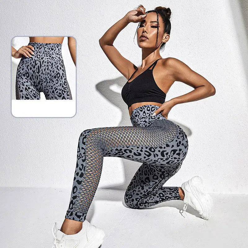 Legging Gris Léopard