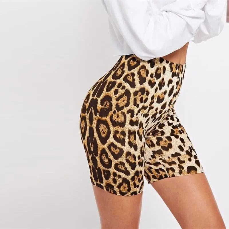 Legging léopard beige cycliste.