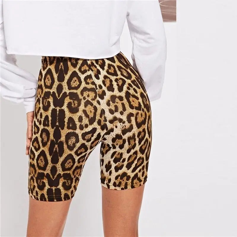 Dos legging léopard cycliste.
