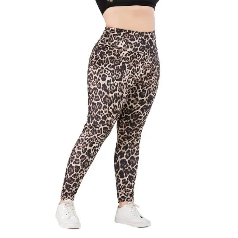 Legging léopard grande taille.