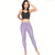 Legging léopard yoga lilas.