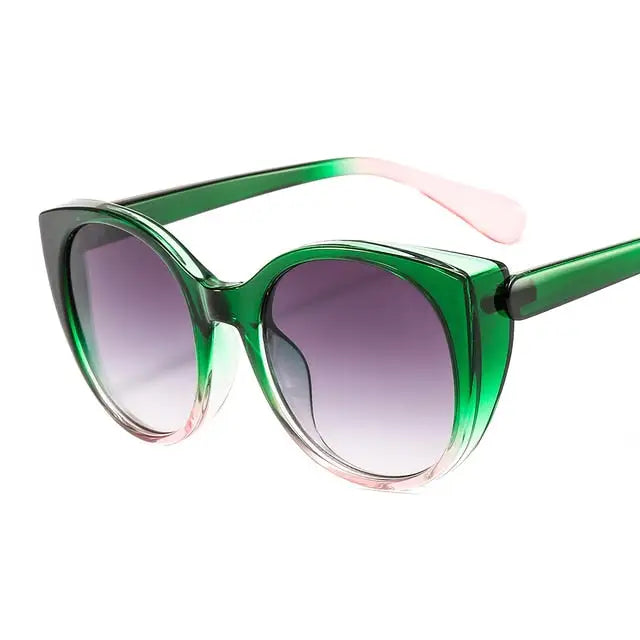 LongKeeper Luxury Cat Eye Sunglasses Women 2021 Oversized