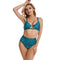 Maillot de Bain Bikini Léopard Bleu