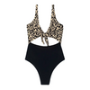 2022 Sexy Hollow New One-piece Swimsuitt Women&#39;s Leopard