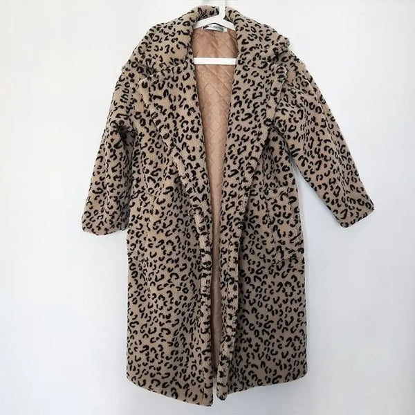 manteau vrai fourrure leopard