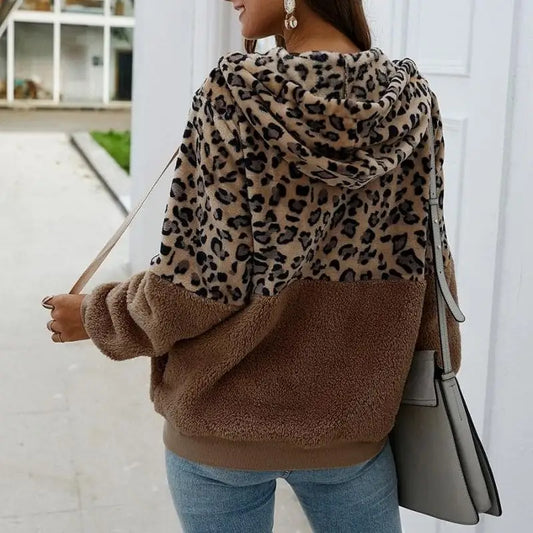 Dos manteau léopard bicolore.