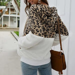 Manteau Léopard Bicolore Blanc - Vignette | My Léopard