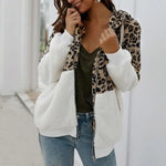 Manteau Léopard Bicolore Blanc - Vignette | My Léopard