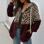 Two-tone Bordeaux Leopard Coat - Vignette | My Léopard