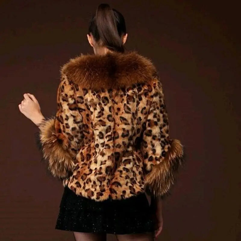 Manteau léopard femme.