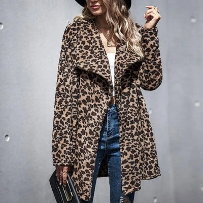 Manteau classique léopard.