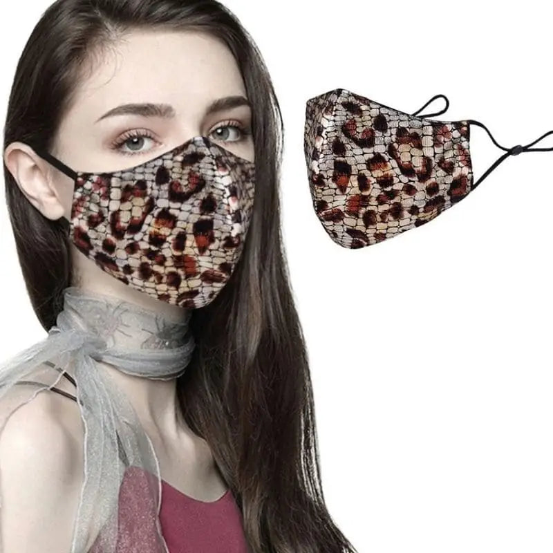 Masque en tissu léopard
