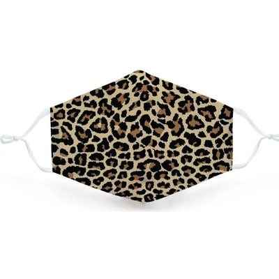 Masque léopard élastiques ajustables.