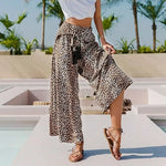 Women's Leopard Print Fluid Pants - Vignette | My Léopard