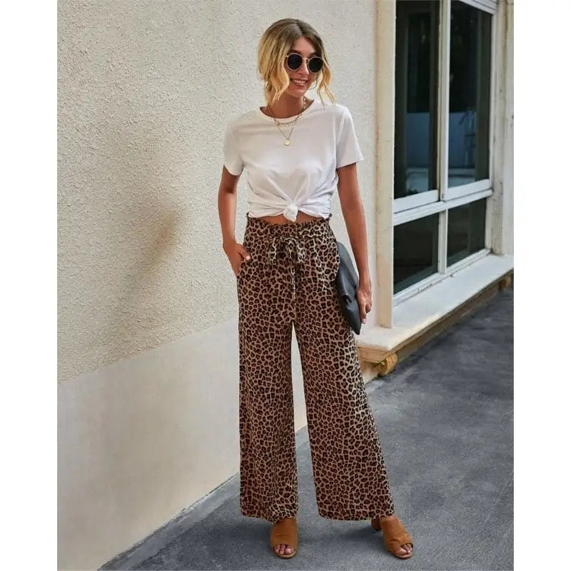 Pantalon fluide shop marron