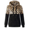Pull à capuche Léopard Noir