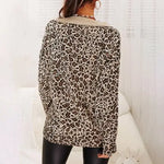 Leopard Print V-Neck Sweater  - Vignette | My Léopard