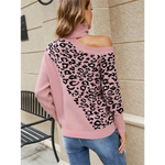 Pink Leopard High Neck Sweater  - Vignette | My Léopard