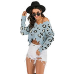 Blue Leopard Sweater - Vignette | My Léopard