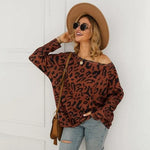 Leopard Bardot Neck Sweater - Vignette | My Léopard