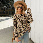 Leopard Bardot Neck Sweater - Vignette | My Léopard