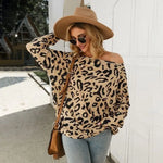 Leopard Bardot Neck Sweater - Vignette | My Léopard