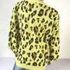 Dos pull léopard jaune.