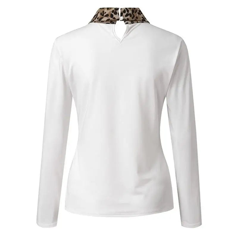 Dos pull léopard blanc.
