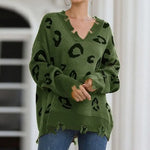 Women's Leopard Sweater Winter Khaki - Vignette | My Léopard