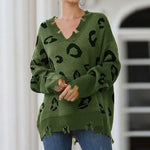 Women's Leopard Sweater Winter Khaki - Vignette | My Léopard