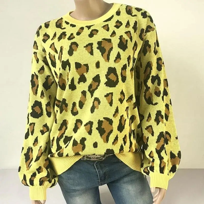 Pull Léopard Femme Jaune | My Léopard