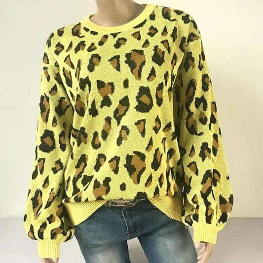 Pull Léopard Femme Jaune | My Léopard