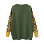Women's Wild Green Leopard Sweater - Vignette | My Léopard