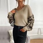 Cream Leopard Print Sweater  - Vignette | My Léopard