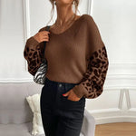 Brown Leopard Print Sweater - Vignette | My Léopard