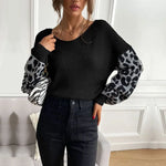 Black Leopard Print Sweater - Vignette | My Léopard