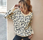 Apricot Leopard Spotted Sweater - Vignette | My Léopard