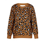 Brown Leopard Spotted Sweater - Vignette | My Léopard