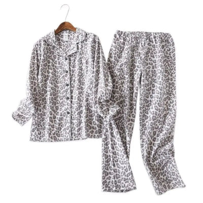 pyjama femme léopard gris.