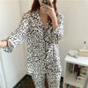 pyjama blanc léopard femme.