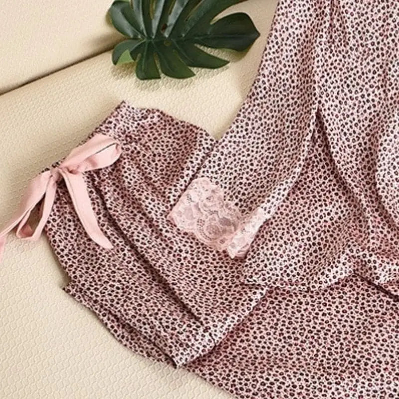 pyjama chemise léopard.
