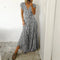 Robe longue léopard blanche.