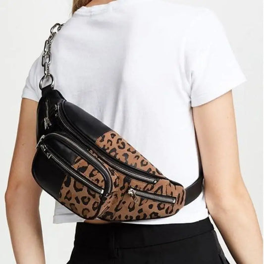 Sac banane léopard mode.