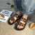Sandales léopard de plage