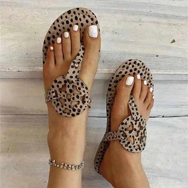 Sandales léopard stylés